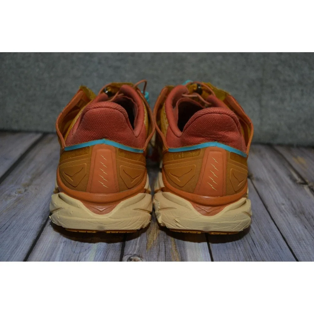 Hoka One One Project Clifton Shoes Mens 12 Orange Running Sneakers 1127924‎ DSBO